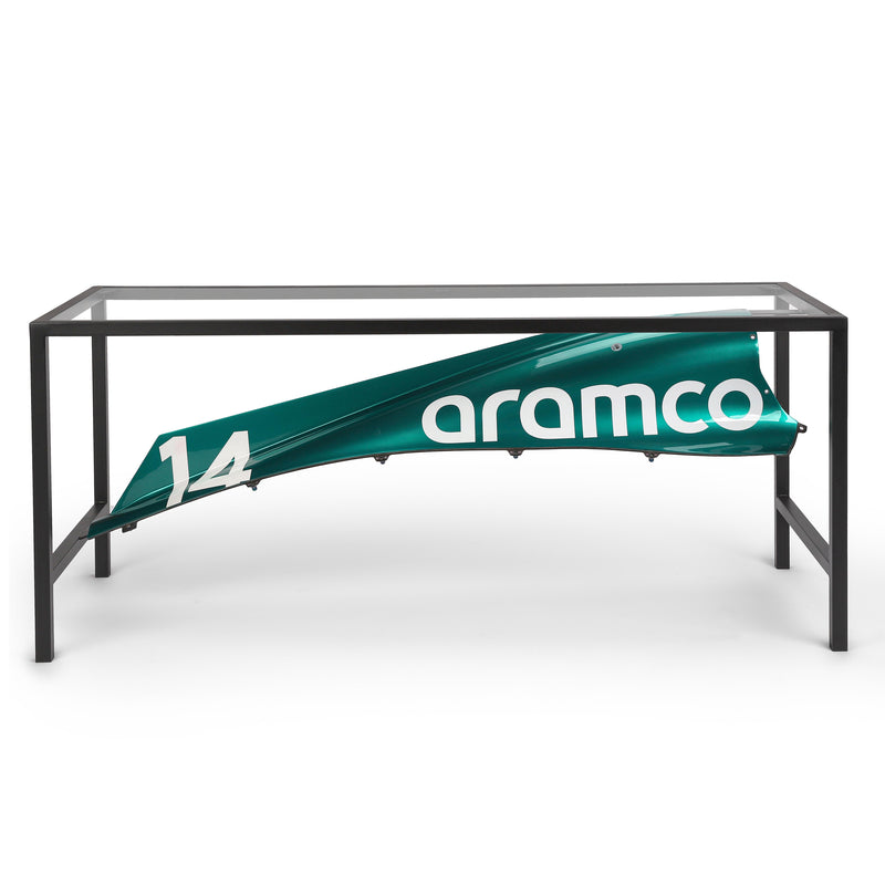 LOT 041 - Fernando Alonso 2023 Aston Martin Aramco F1 Team Engine Cover Table