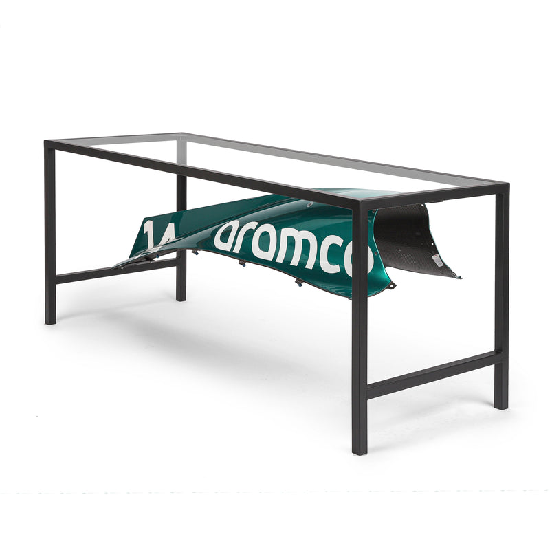 LOT 041 - Fernando Alonso 2023 Aston Martin Aramco F1 Team Engine Cover Table