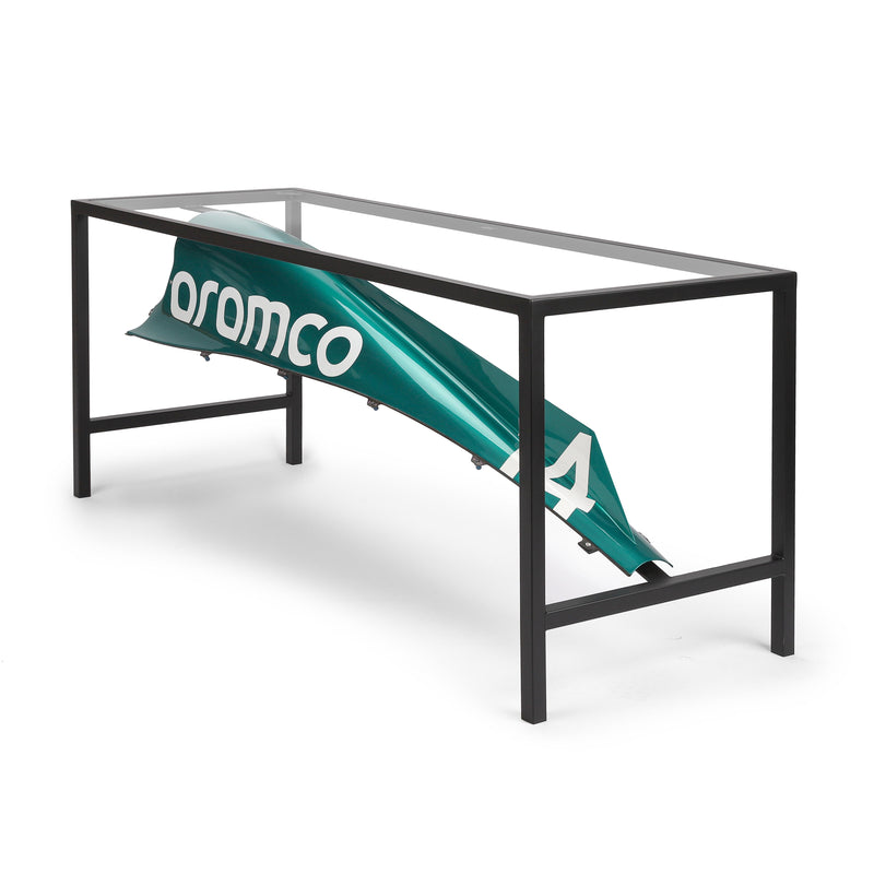 LOT 041 - Fernando Alonso 2023 Aston Martin Aramco F1 Team Engine Cover Table