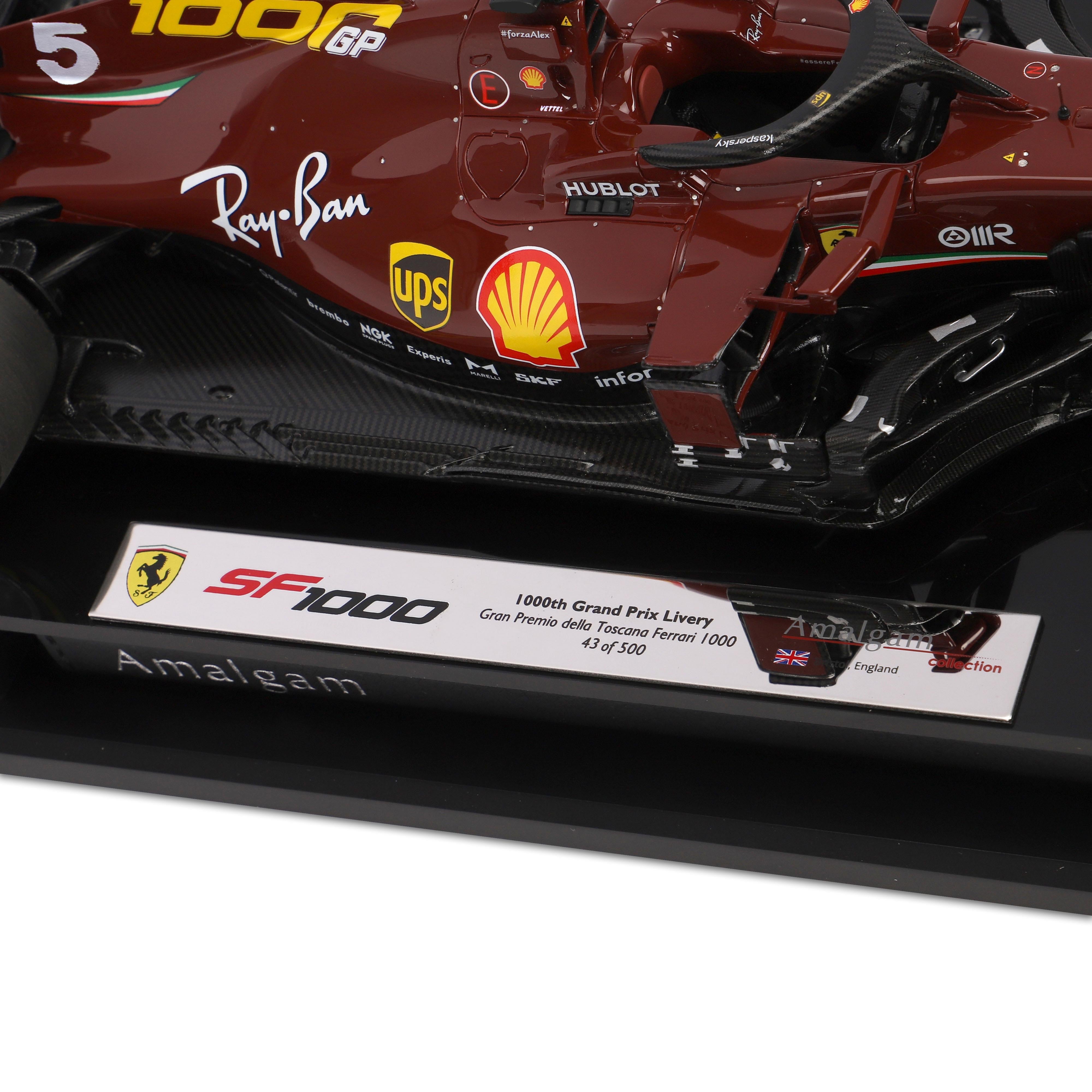 Sebastian Vettel 2020 Scuderia Ferrari SF1000 1:18 Scale Model - Ferrari  1000th GP