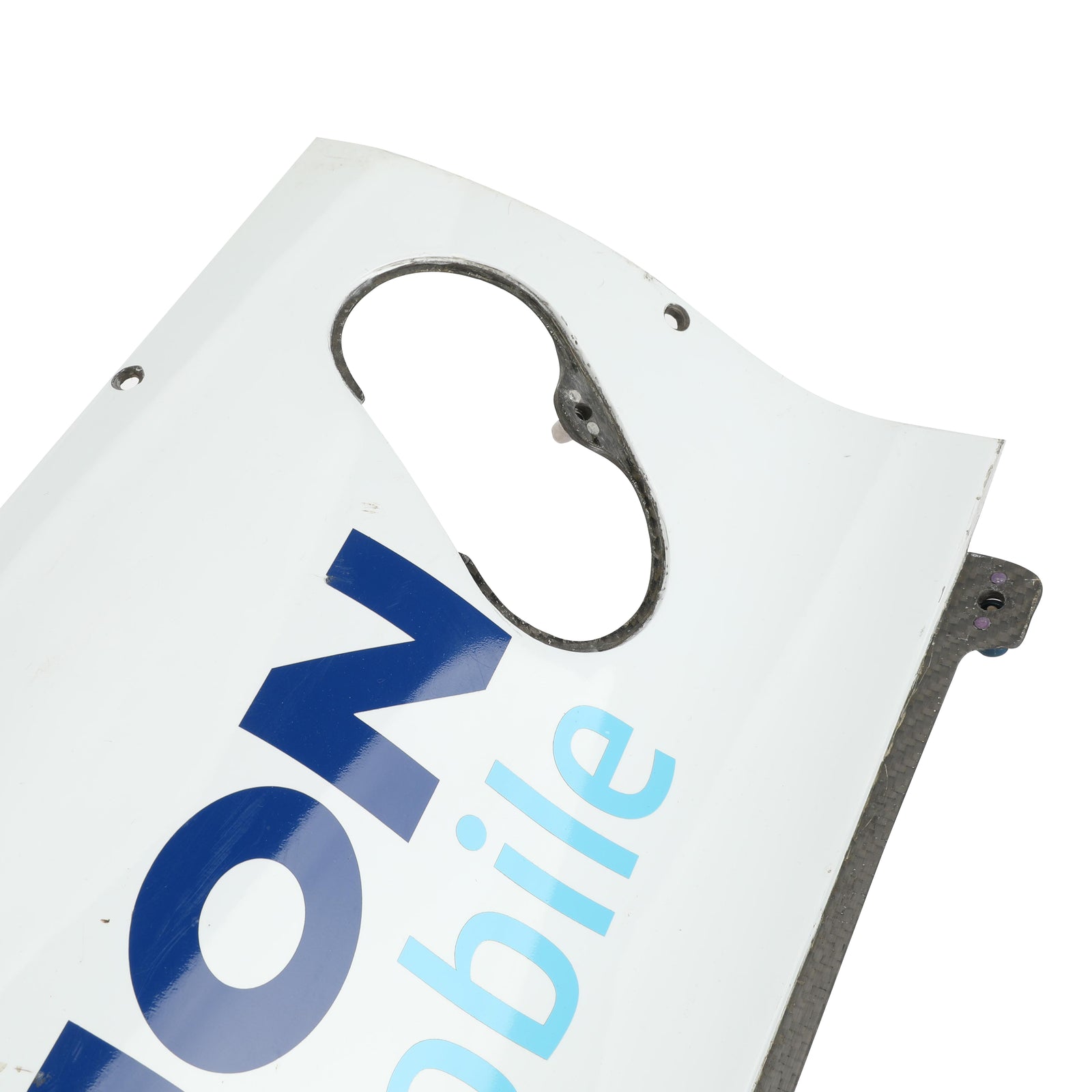 LOT 713 - Force India 2010 Race Used Lefthand Headrest Cooling Panel - Medion Branding