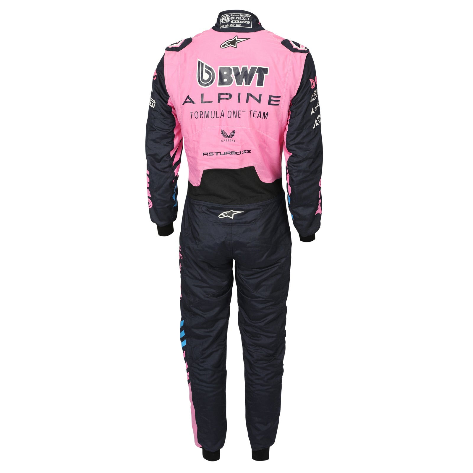 Alpine Formula 1 Team Franco Colapinto signed 2026 testing worn race suit Nomex collector display