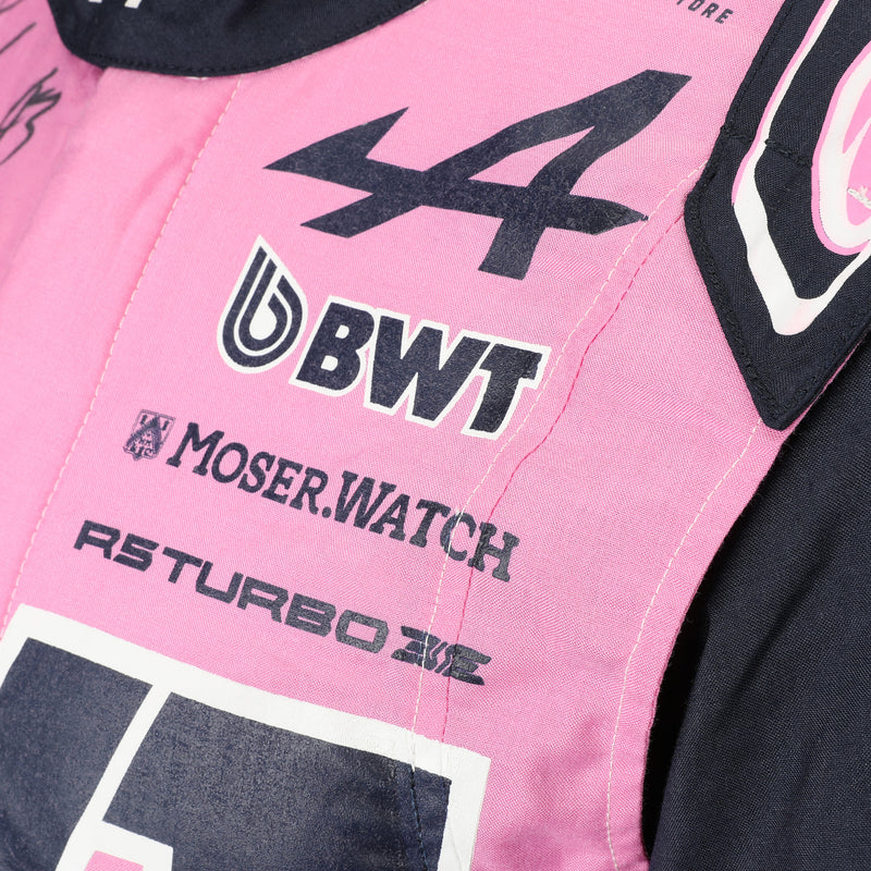 BWT Alpine F1 Team Franco Colapinto signed 2026 testing worn race suit Nomex collector item