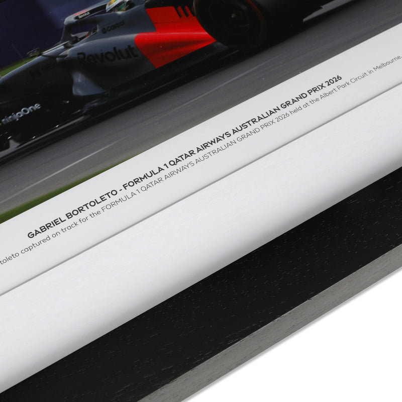 Gabriel Bortoleto 2026 Audi Revolut F1 Team Signed Photo - Australian GP