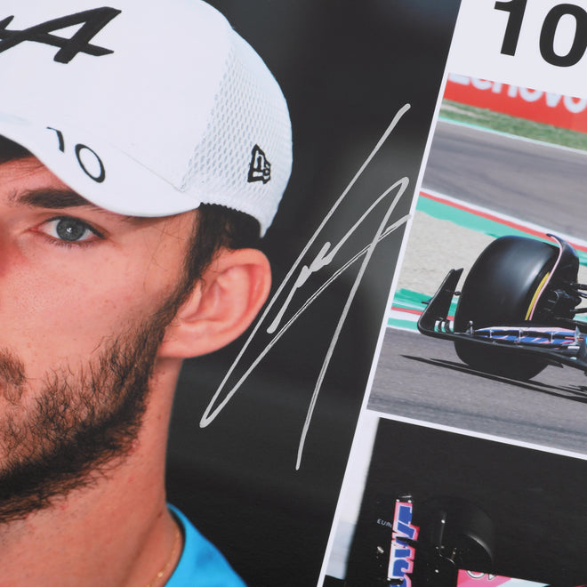 LOT 560 - Pierre Gasly 2024 Alpine Signed Poster - Make-A-Wish