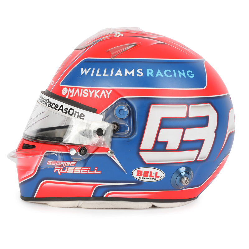 LOT 012 – George Russell 2021 Signed Grand Prix Used Helmet