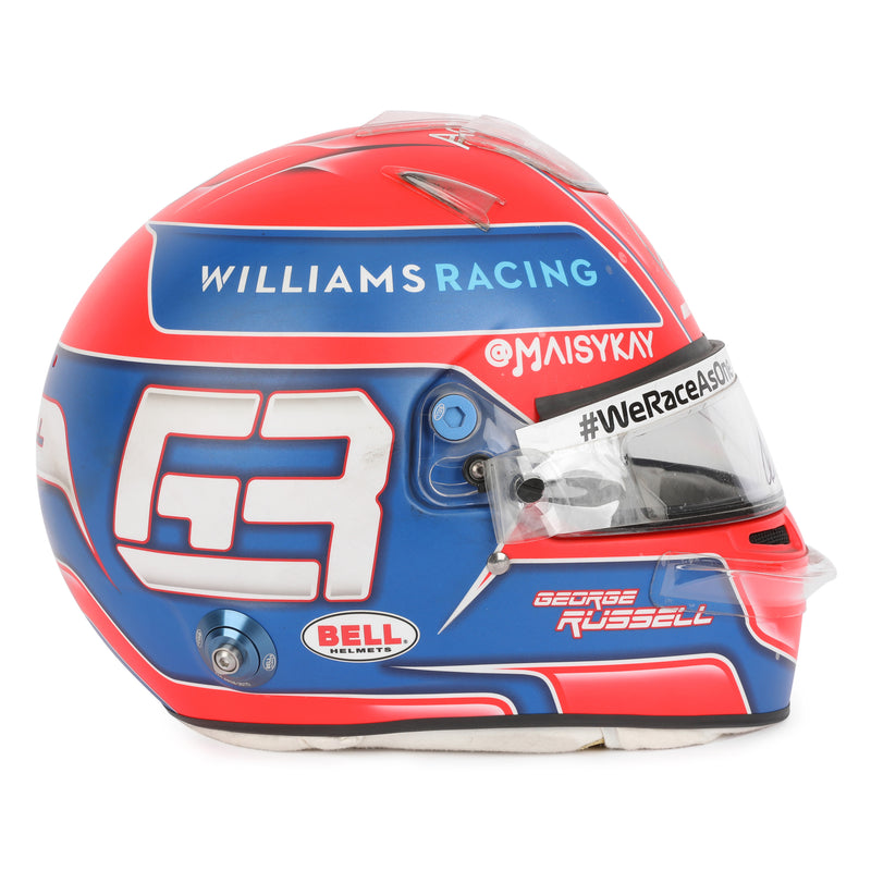 LOT 012 – George Russell 2021 Signed Grand Prix Used Helmet