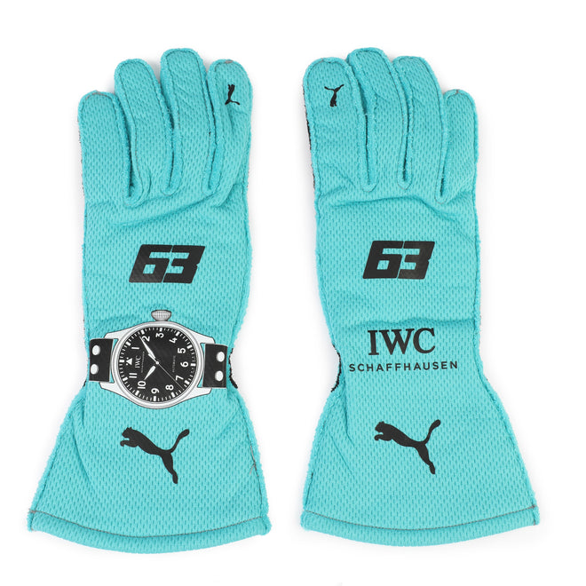 Season Launch LOT 407 - George Russell 2024 Mercedes Gloves - Charity Listing