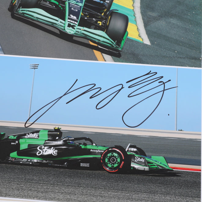 LOT 565 - Zhou Guanyu 2024 Stake F1 Team Kick Sauber Signed Poster - Make-A-Wish