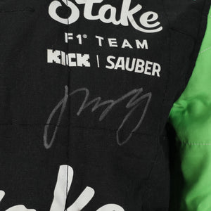 LOT 451 - Zhou Guanyu 2024 Signed Stake F1® Team KICK Sauber Grand Prix Used Race Suit - British GP