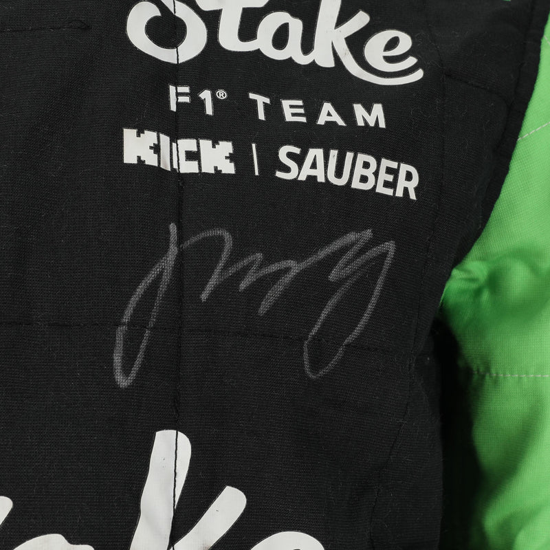 LOT 451 - Zhou Guanyu 2024 Signed Stake F1® Team KICK Sauber Grand Prix Used Race Suit - British GP