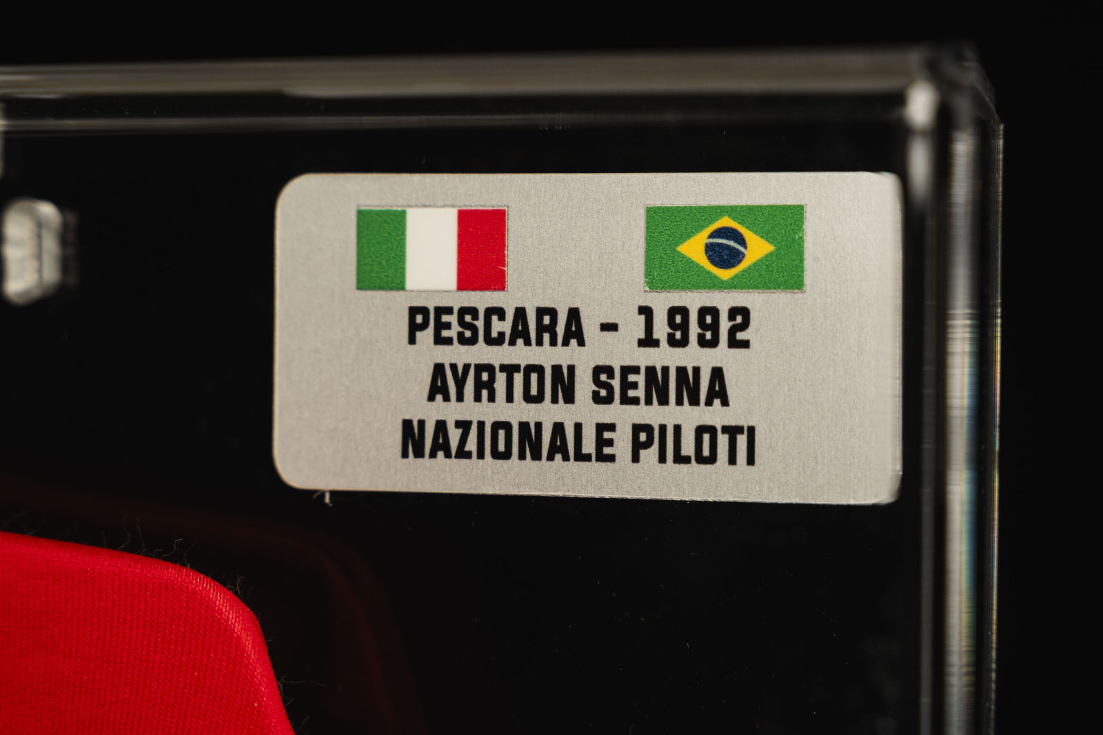 The Miami Auction LOT 002- Ayrton Senna 1992 Nazionale Piloti Shirt - Signed Framed