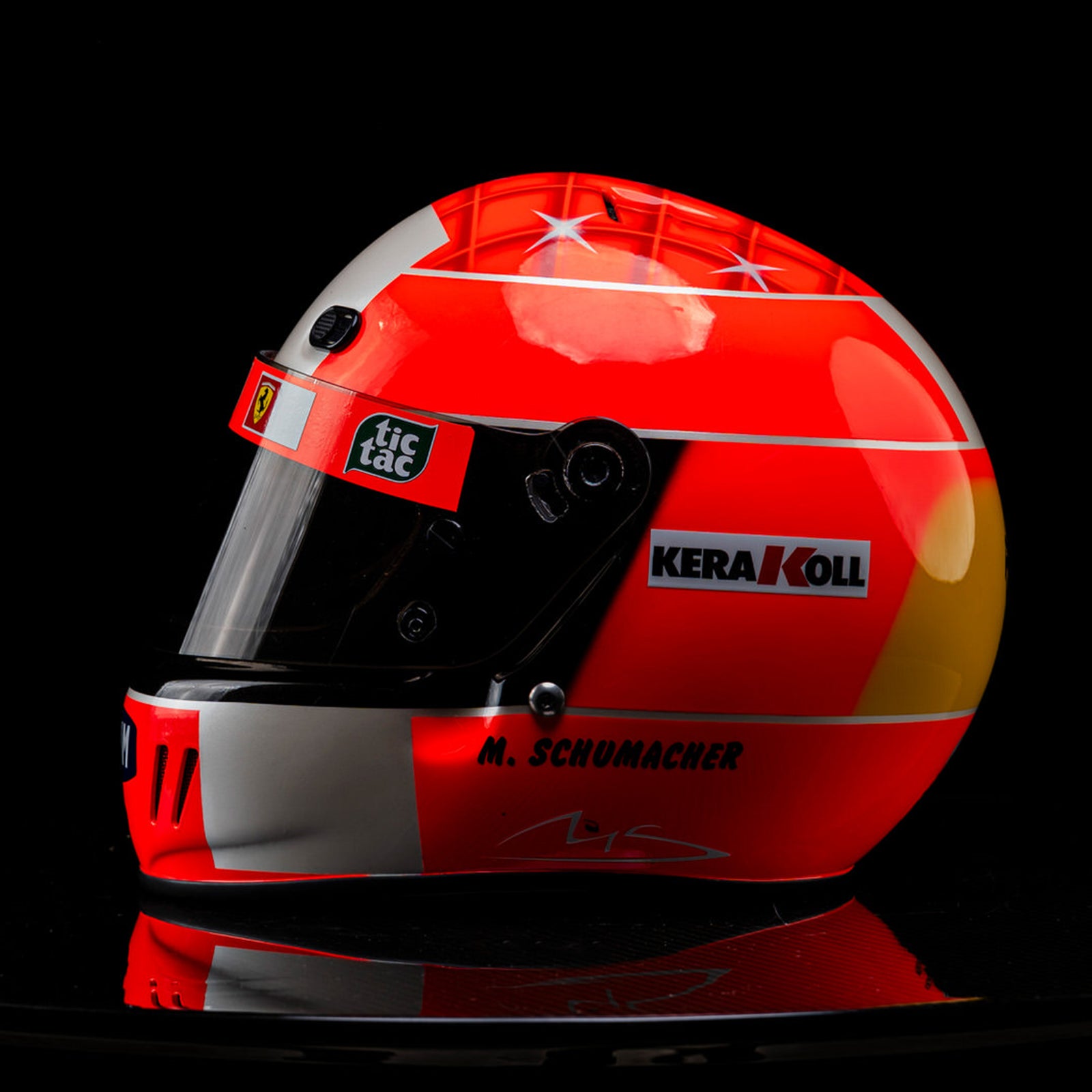 Miami Auction LOT 011 - Michael Schumacher 2000 Ferrari Helmet - Replica Signed 1 Of 30