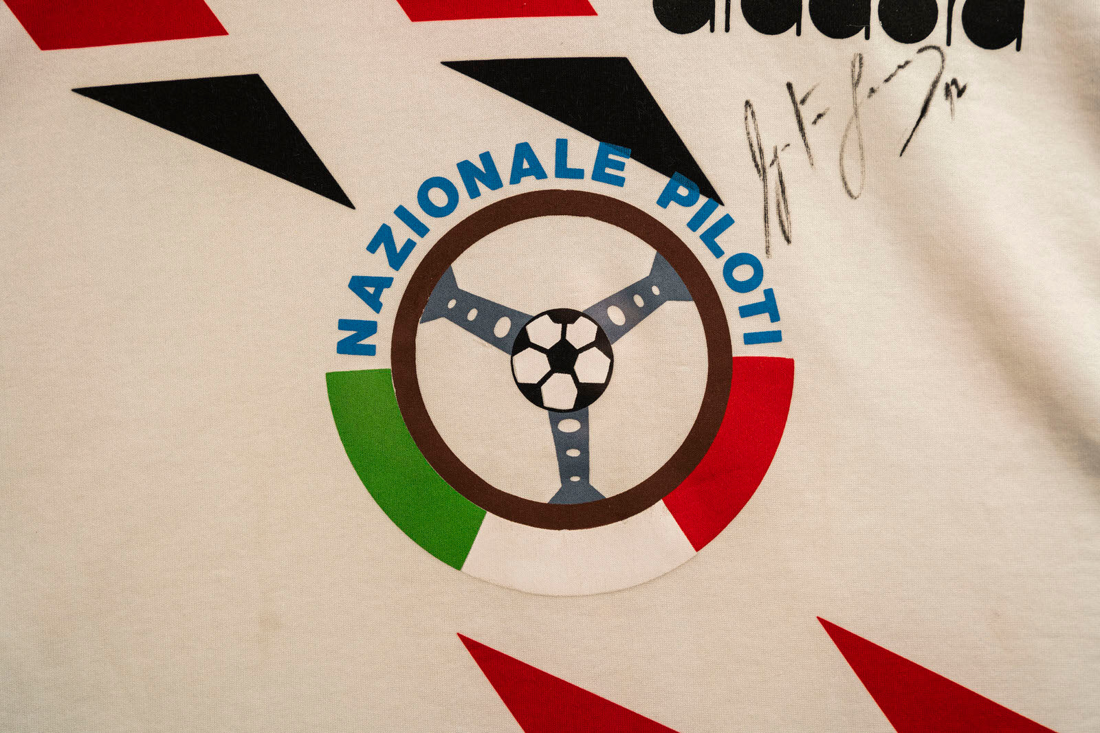 The Miami Auction LOT 002- Ayrton Senna 1992 Nazionale Piloti Shirt - Signed Framed