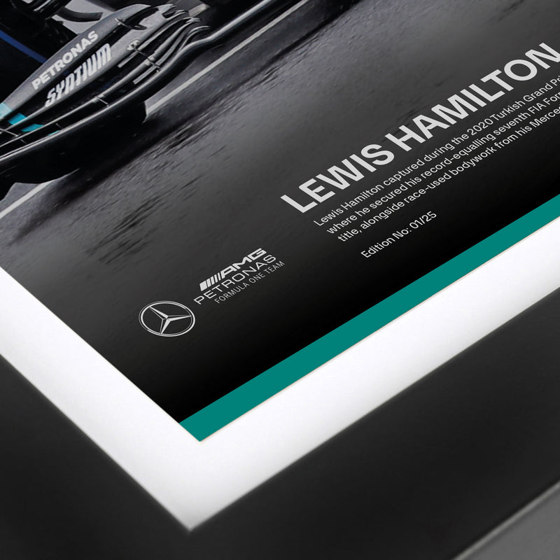 Limited Edition Lewis Hamilton 2020 Mercedes AMG Petronas F1 Team Bodywork & Photo - Turkish GP