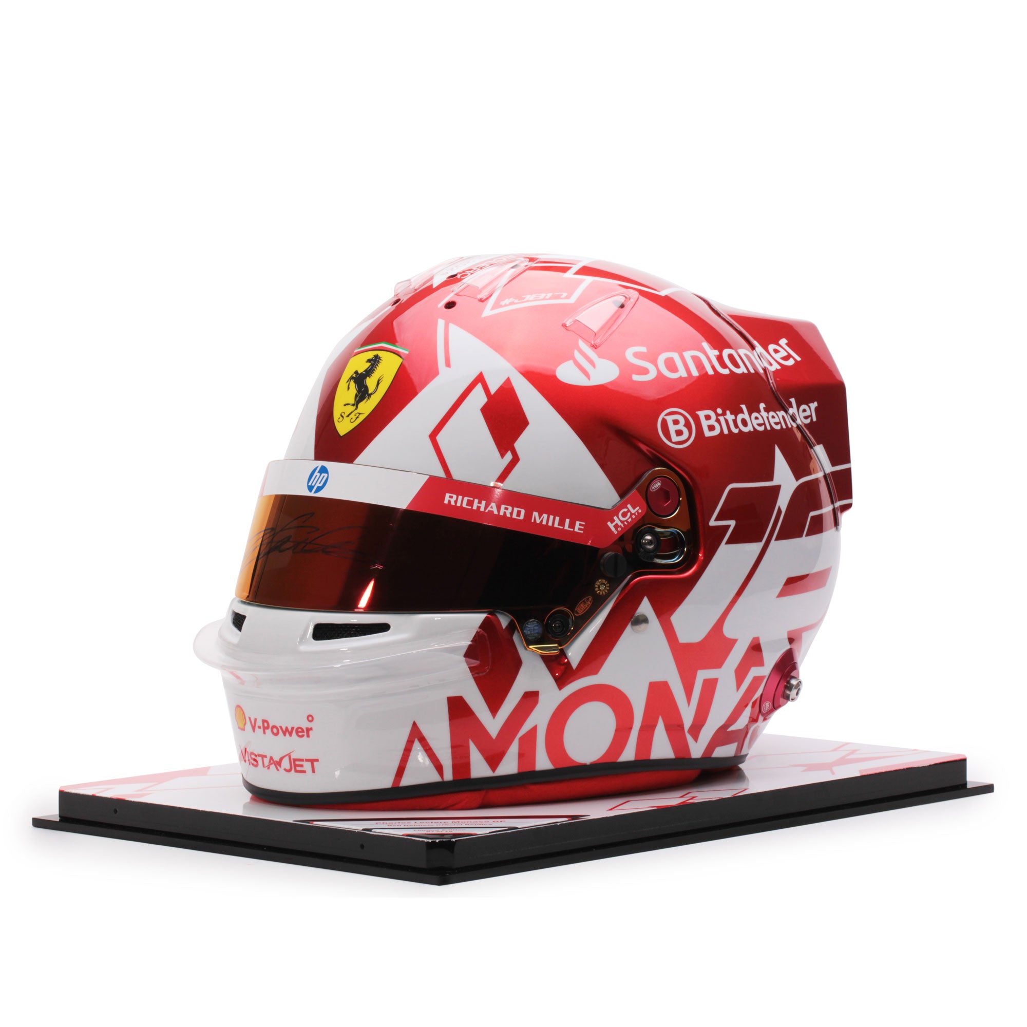 Charles Leclerc 2024 Monaco Grand Prix Signed Official Replica Helmet