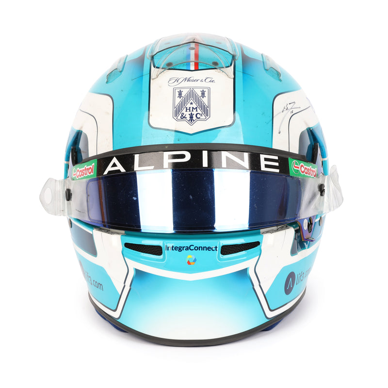 LOT 136 - Pierre Gasly Signed 2024 BWT Alpine F1 Team Race Used Helmet - US GP