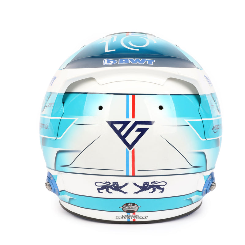 LOT 136 - Pierre Gasly Signed 2024 BWT Alpine F1 Team Race Used Helmet - US GP