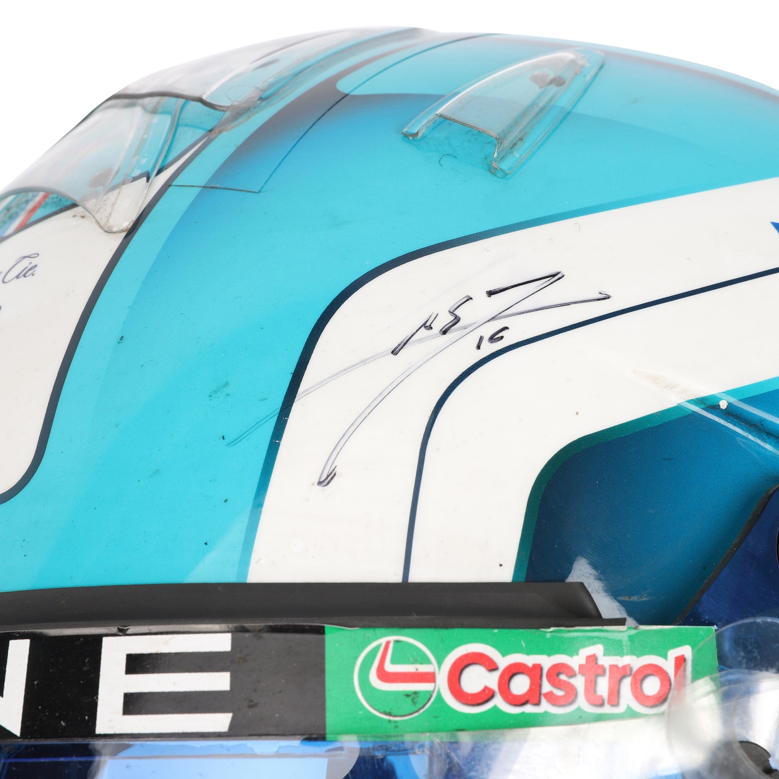 Pierre Gasly Signed 2024 BWT Alpine F1 Team Race Used Helmet - US GP