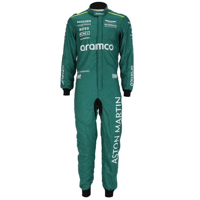 Jack Crawford Un-Signed 2024 Season Used Aston Martin Aramco Formula One Team Suit