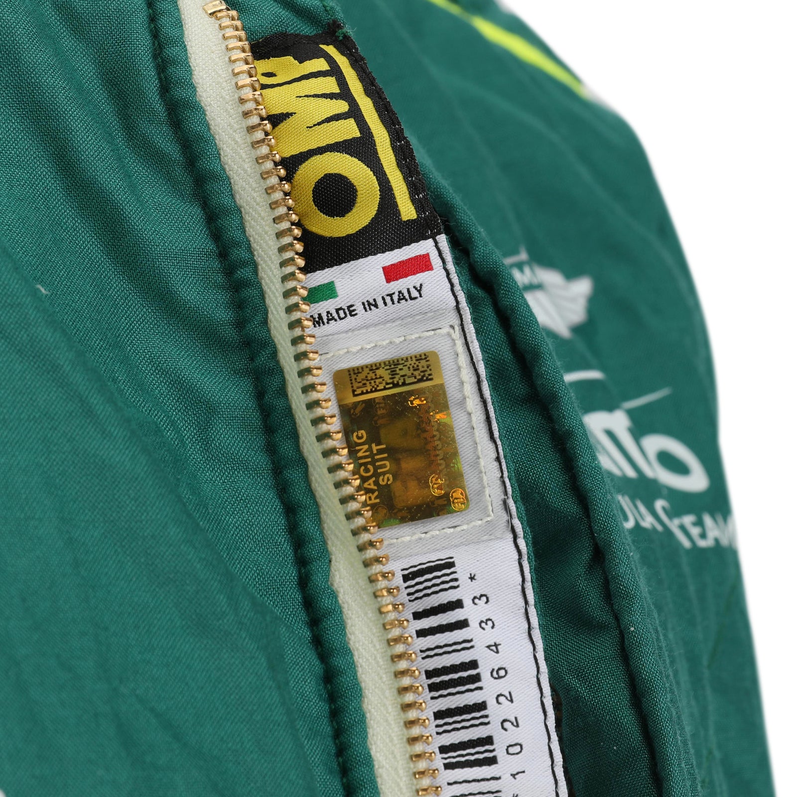 LOT 019 - Jak Crawford 2024 Season Used Aston Martin Aramco Formula One Team Suit