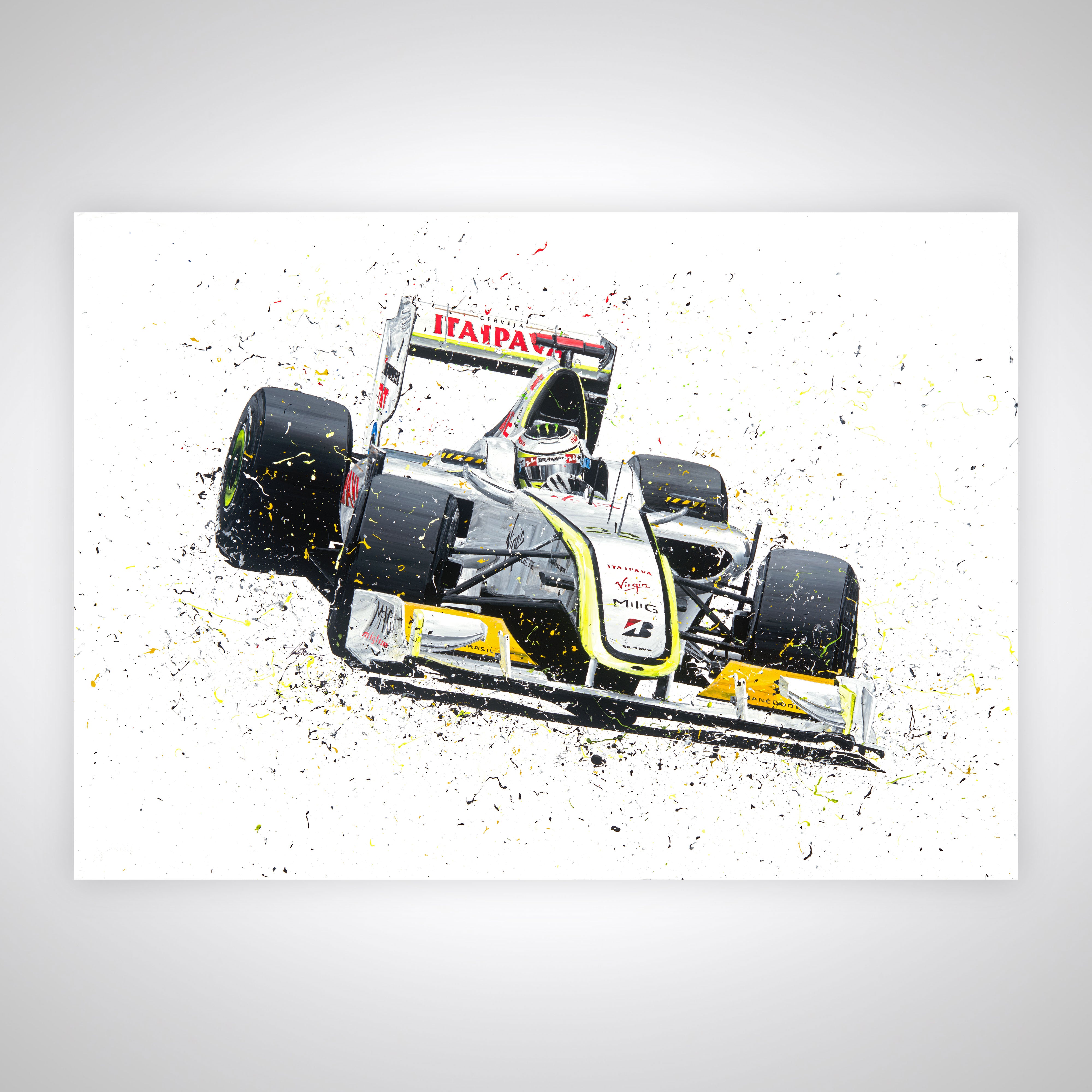 Jenson Button 2009 Brawn GP Print – David Johnson