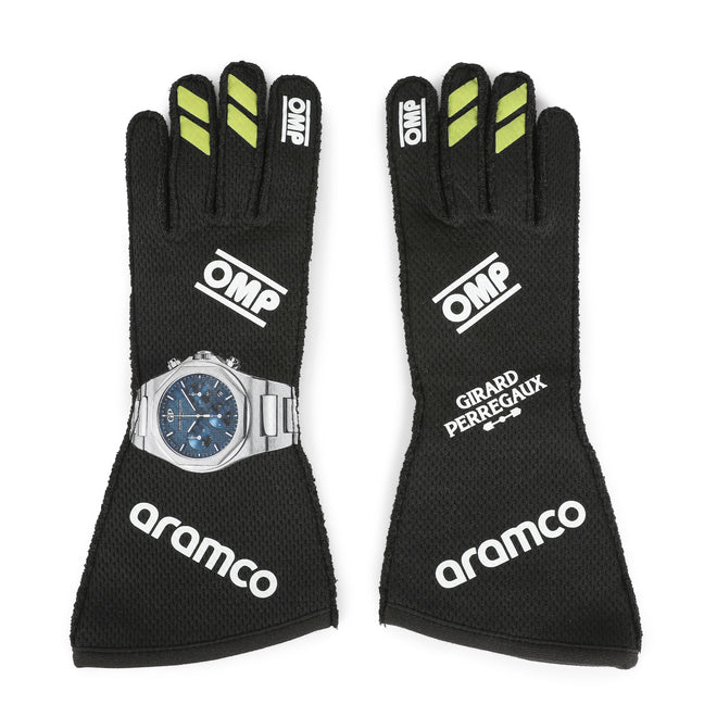 EARLY LOT 039 - Jessica Hawkins Aston Martin 2024 Un-Signed Race Gloves