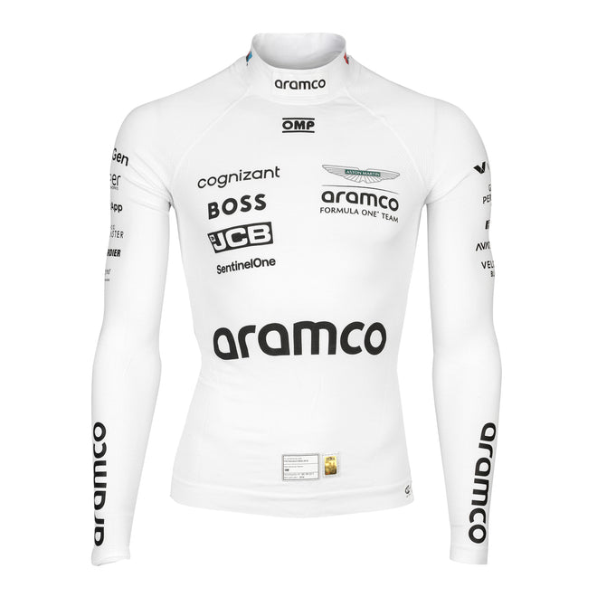 September Auction LOT 027 - Jessica Hawkins Un-Signed Un-Used Aston Martin Aramco F1 Team 2024 Season White Nomex