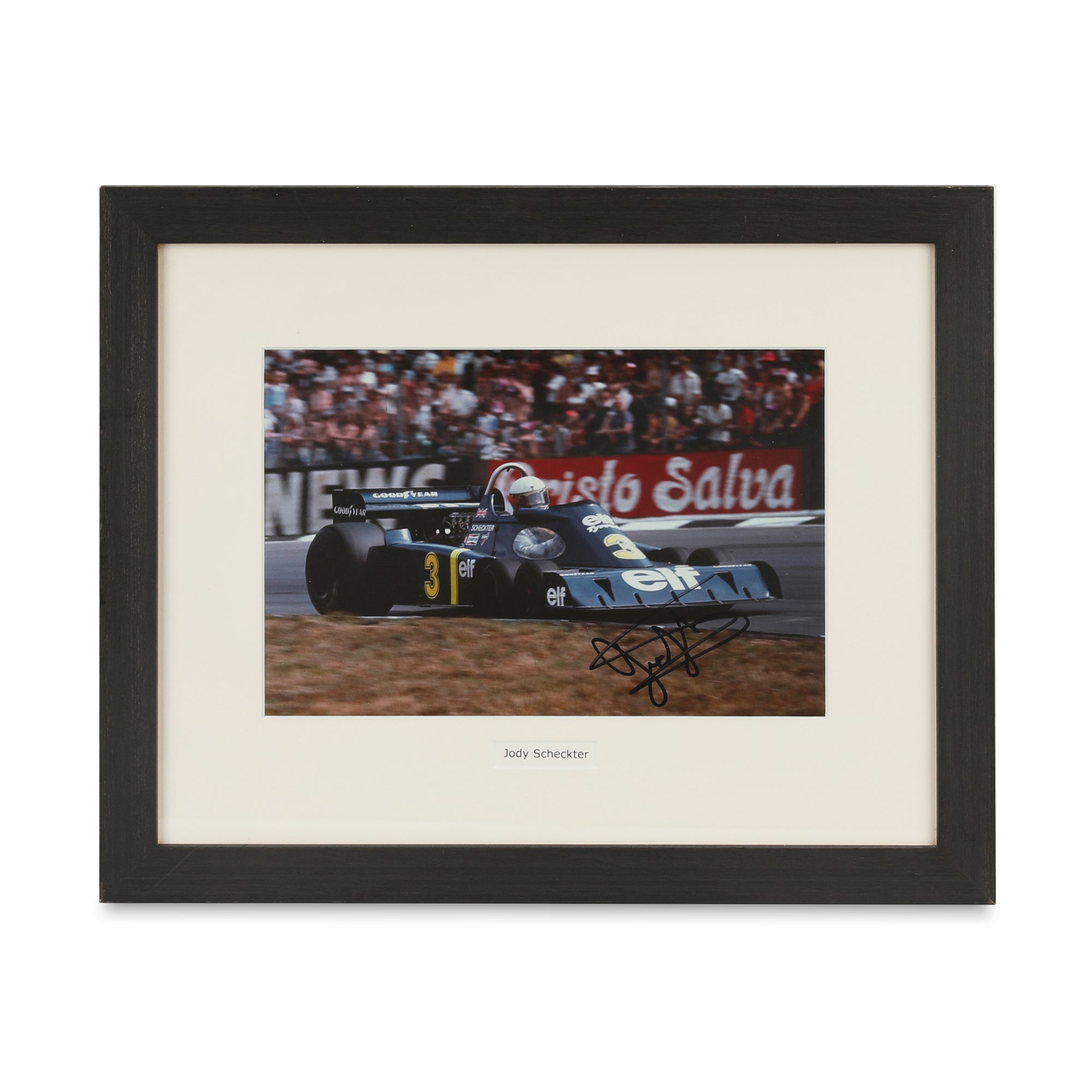 Jody Scheckter signed framed photo