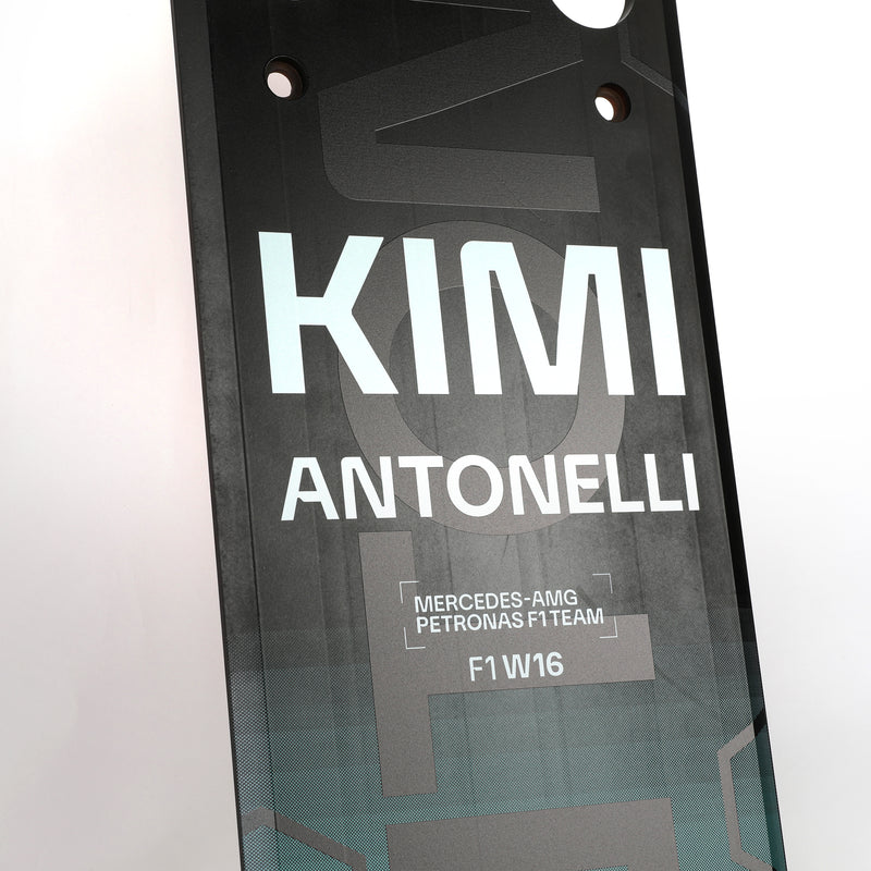 Limited Edition Kimi Antonelli 2025 Mercedes-AMG Petronas Used Front Skid Plank Wall Art