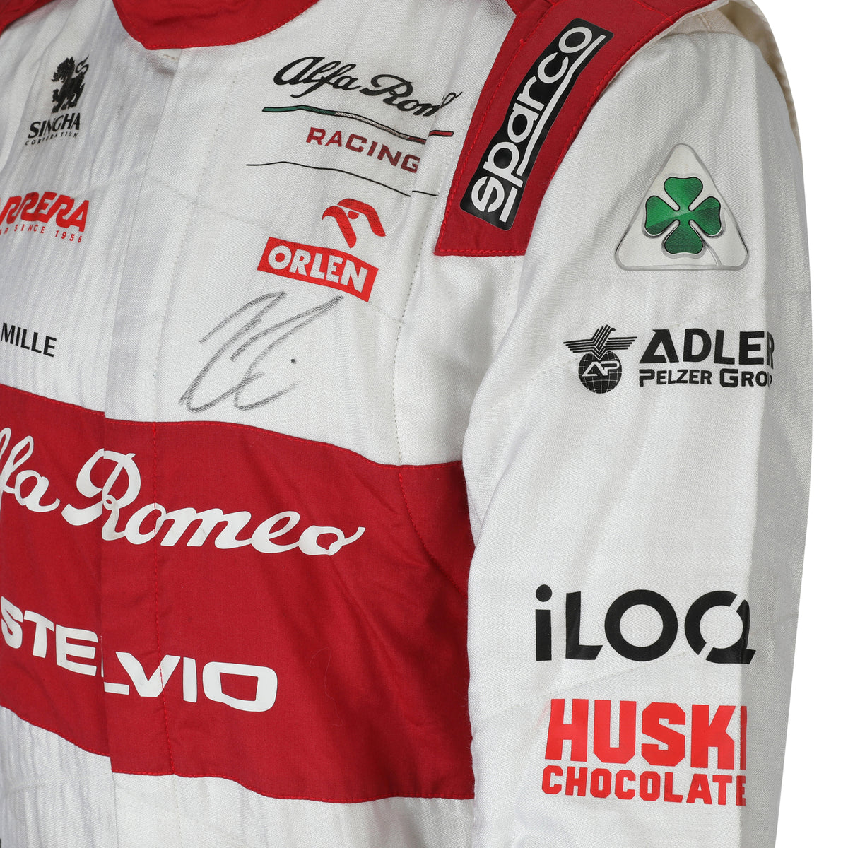 The Austin Auction LOT 008 - Kimi Raikkonen Signed Alfa Romeo 2021 Suit