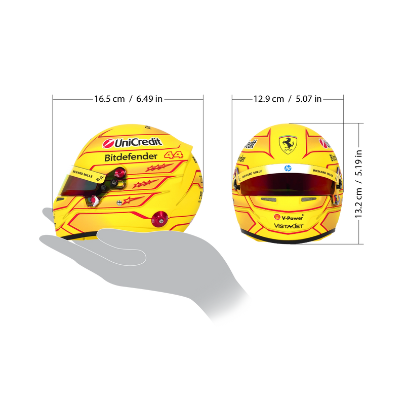 Lewis Hamilton 2026 Season Ferrari 1:2 Scale Helmet