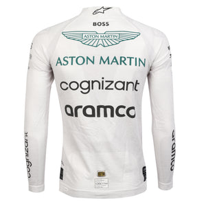 Aston Martin Aramco Formula One Team Lance Stroll 2022 Grand Prix used Nomex collector display piece