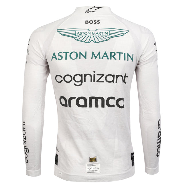 LOT 255 - Lance Stroll 2022 Aston Martin Aramco Formula One Team Grand Prix Used Nomex