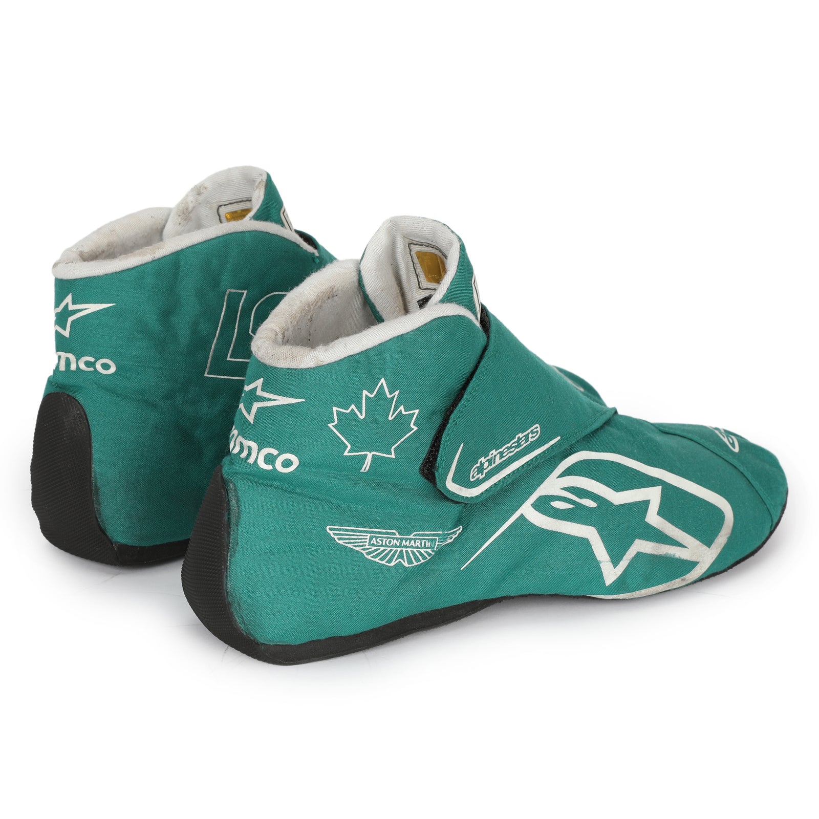 Auction LOT 123 -  Lance Stroll 2023 Used Boots - Monaco Grand Prix