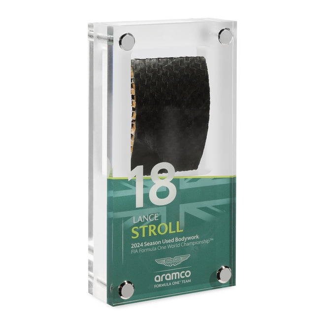 Aston Martin F1 Team acrylic display season used bodywork Lance Stroll 2024 memorabilia