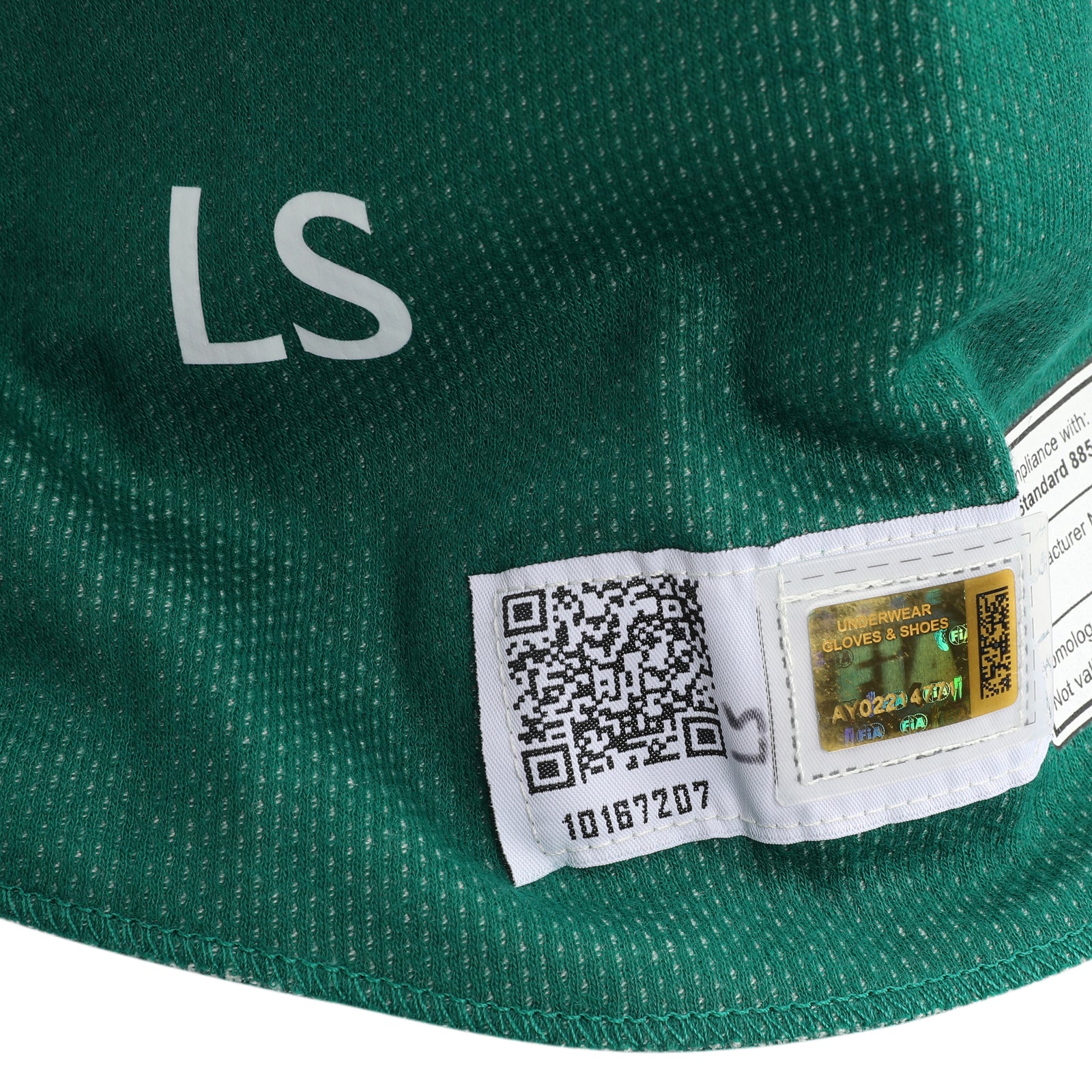 Auction LOT 095 - Lance Stroll 2025 Aston Martin Aramco F1 Team Race Spec Balaclava