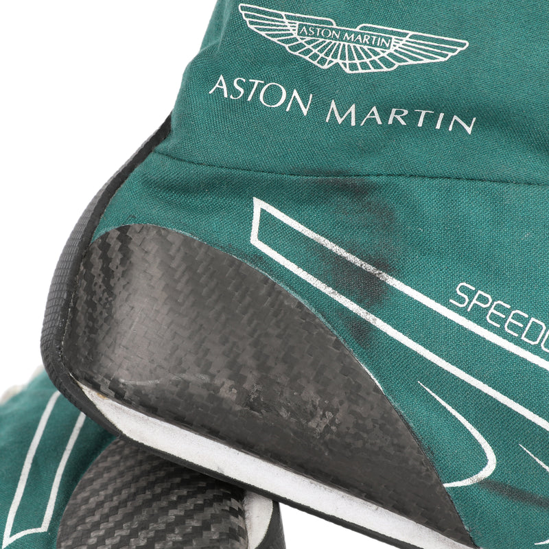 Lance Stroll 2025 Aston Martin Aramco Formula One Team Race Boots - Pre-Season Testing