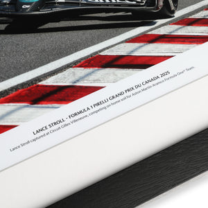 Lance Stroll 2025 Aston Martin Aramco F1 ® Team Signed Photo - Canadian GP
