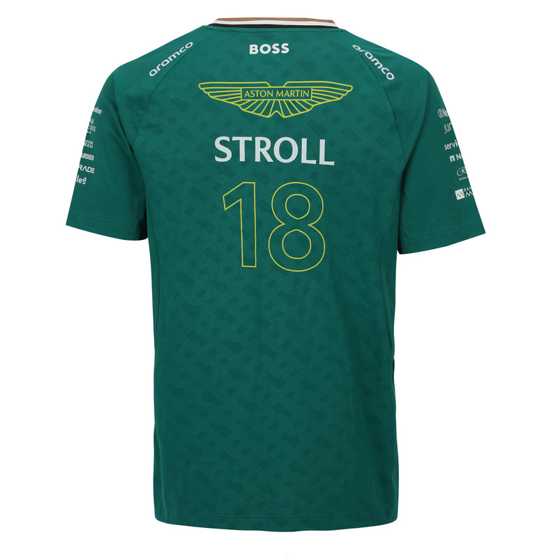 Lance Stroll Signed 2025 Aston Martin Aramco Formula One Team T-Shirt