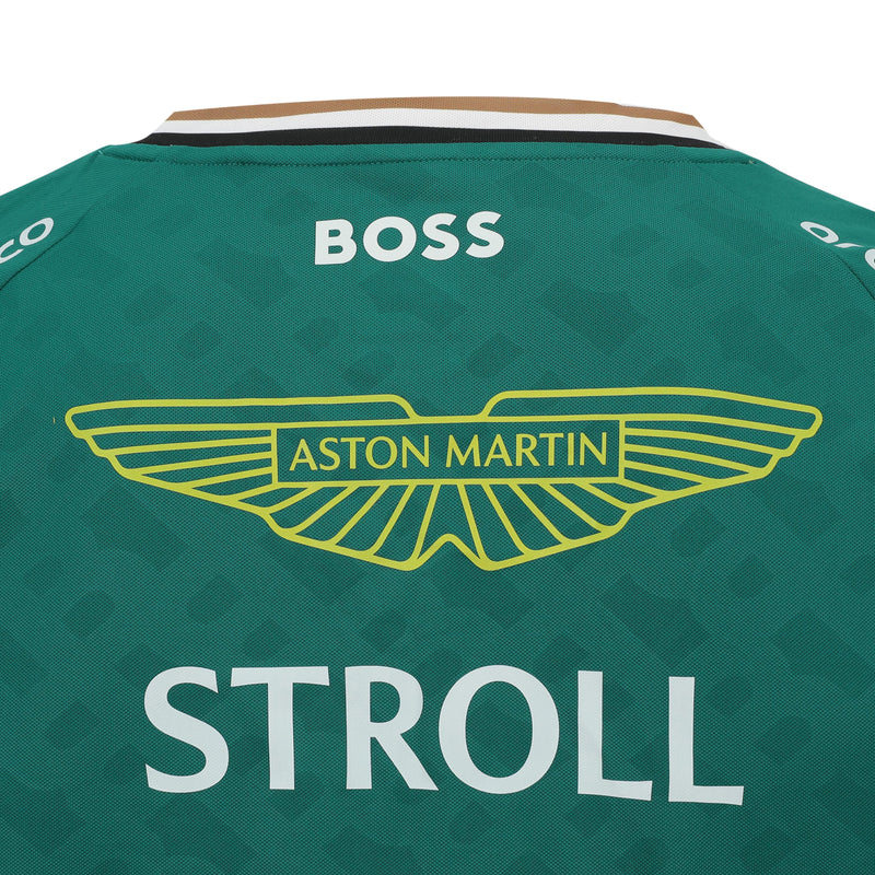 Lance Stroll Signed 2025 Aston Martin Aramco Formula One Team T-Shirt