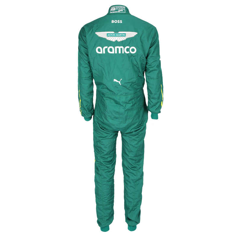 Aston Martin Formula 1 Team Lance Stroll 2025 Austrian Grand Prix race suit collector display
