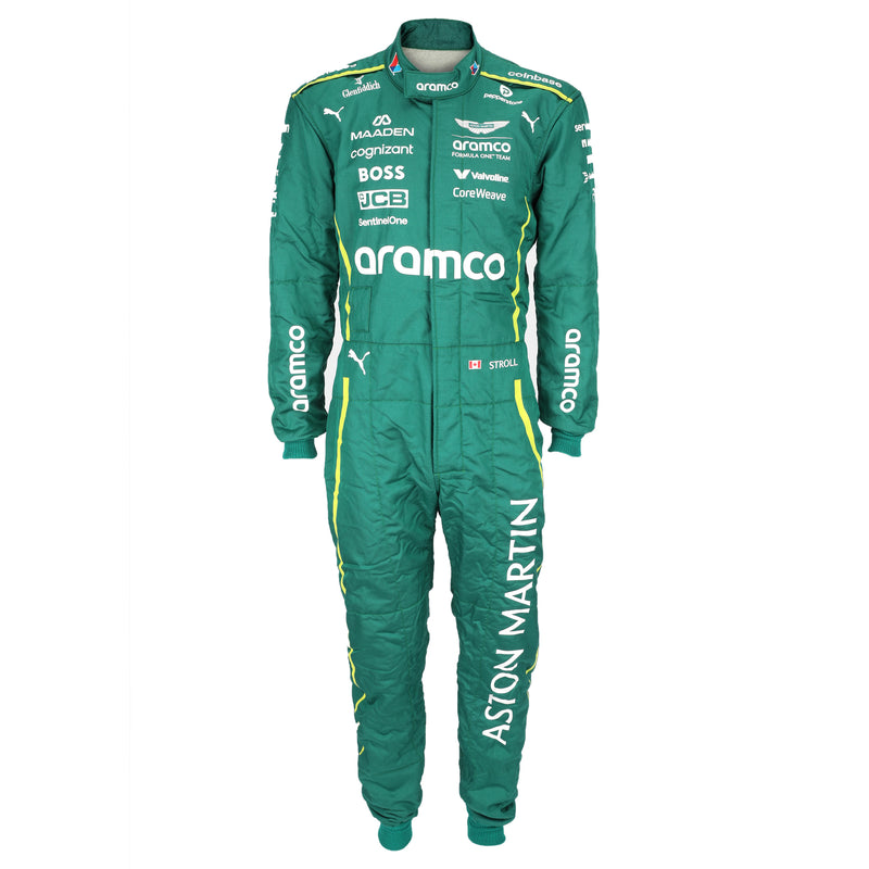 Aston Martin Aramco F1 Team race suit Lance Stroll 2025 Canadian GP motorsport memorabilia