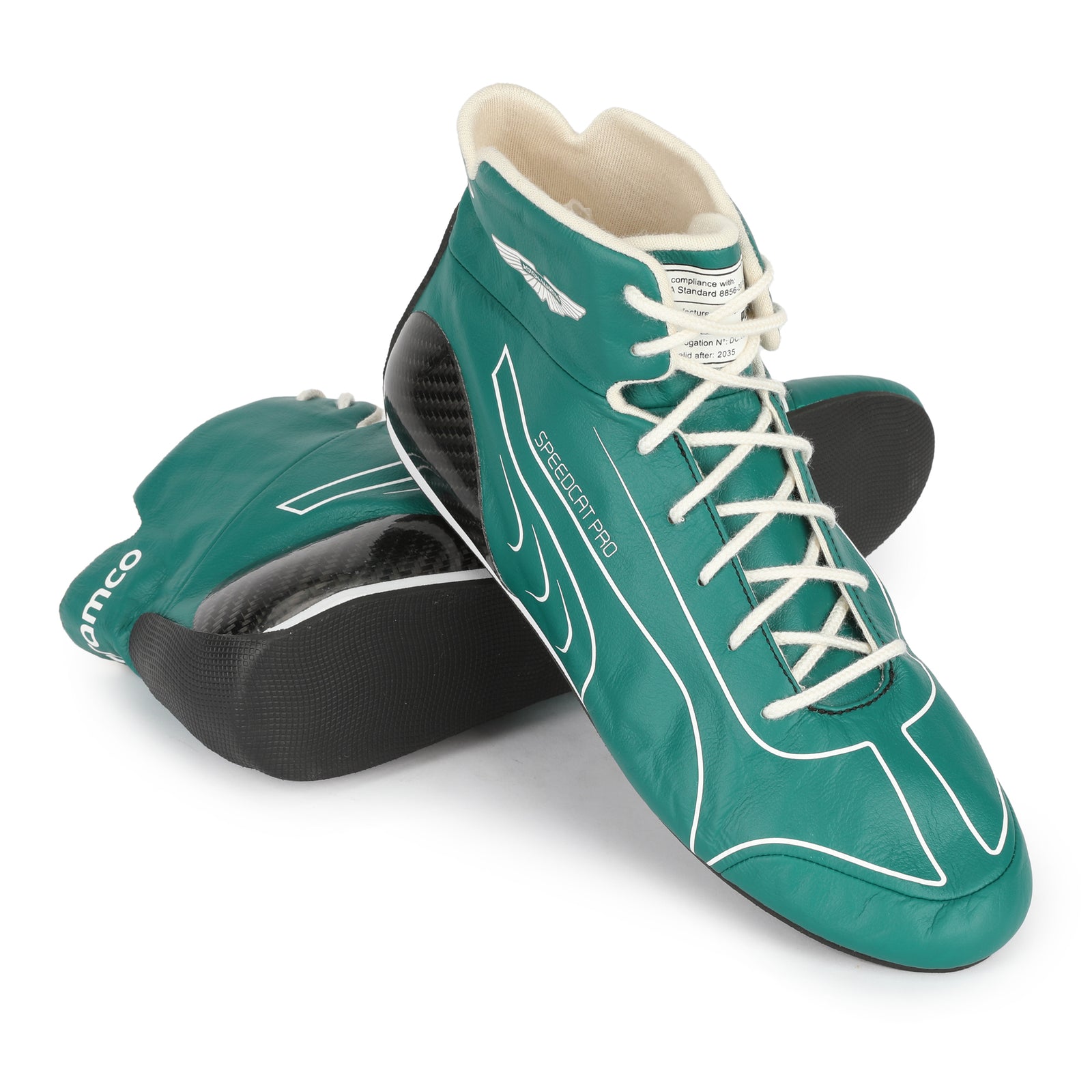 Auction LOT 087 Lance Stroll 2025 Aston Martin Aramco F1® Team Race Spec Boots
