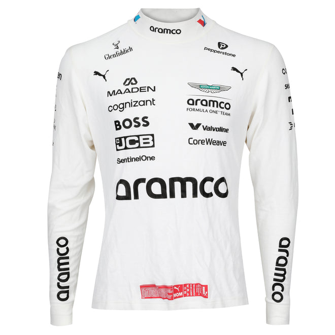 Auction LOT 054 - Lance Stroll 2025 Aston Martin Aramco Formula One Team Nomex - British GP