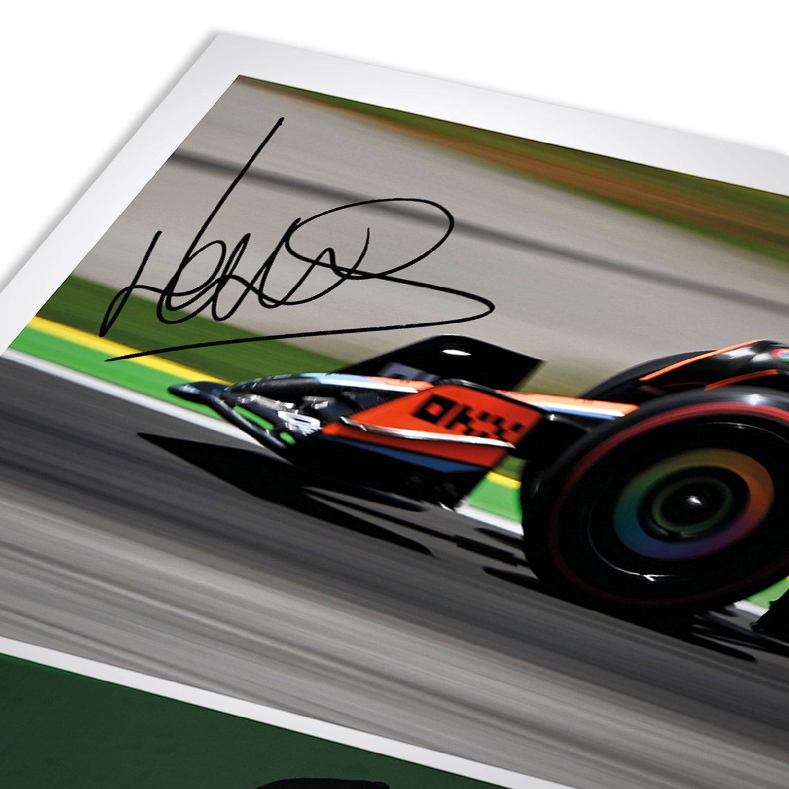 Season Launch LOT 056 - Limited Edition Lando Norris 2023 Signed Photo Collage – São Paulo GP