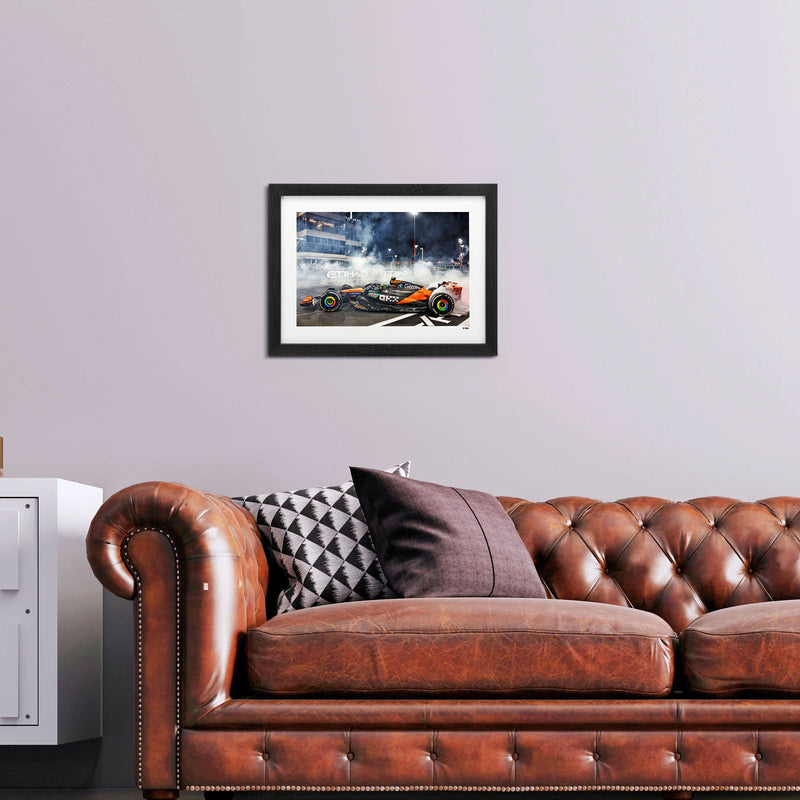 Lando Norris 2025 Driver World Champion Framed Photo