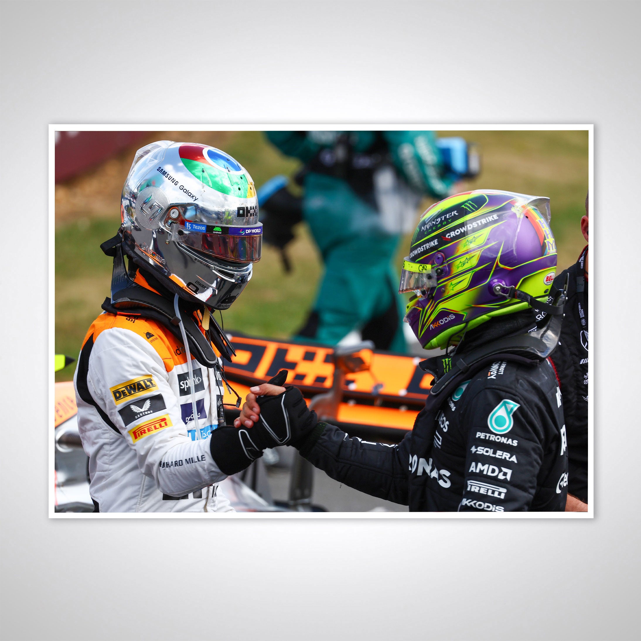Lewis Hamilton & Lando Norris Print – British GP