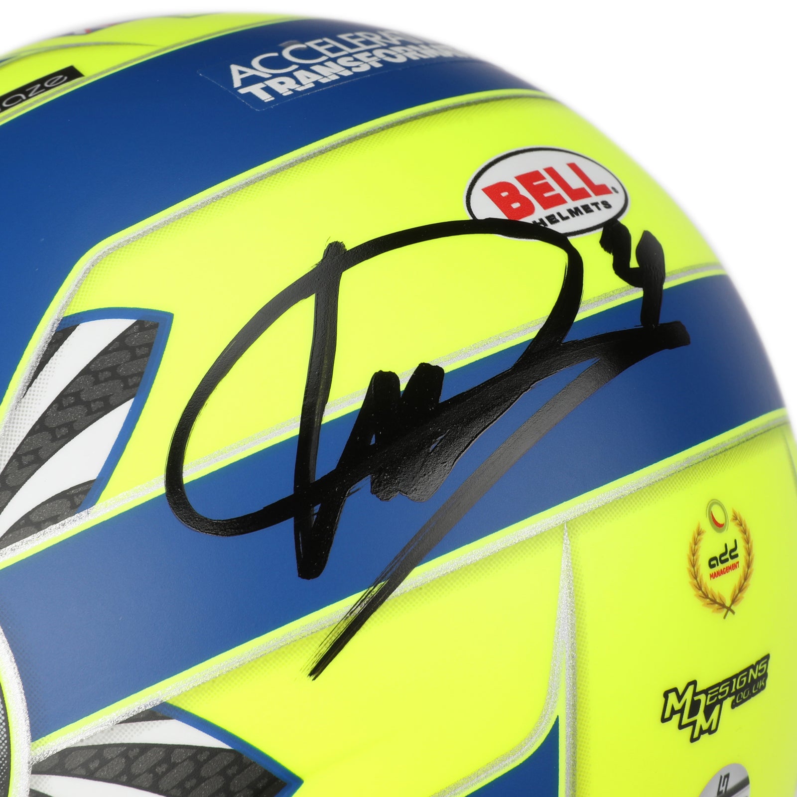 LOT 602 - Lando Norris 2020 1:2 Signed Mini Helmet