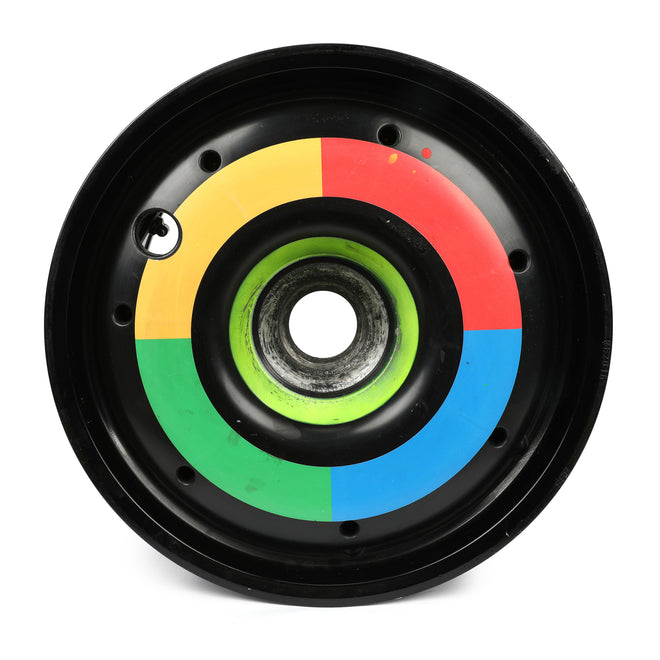 Lando Norris 2023 Monaco Grand Prix-used McLaren F1 Team front wheel rim table, authentic Formula 1 memorabilia for collector display